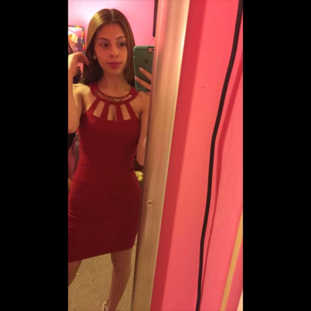 Red Body Con Dress
